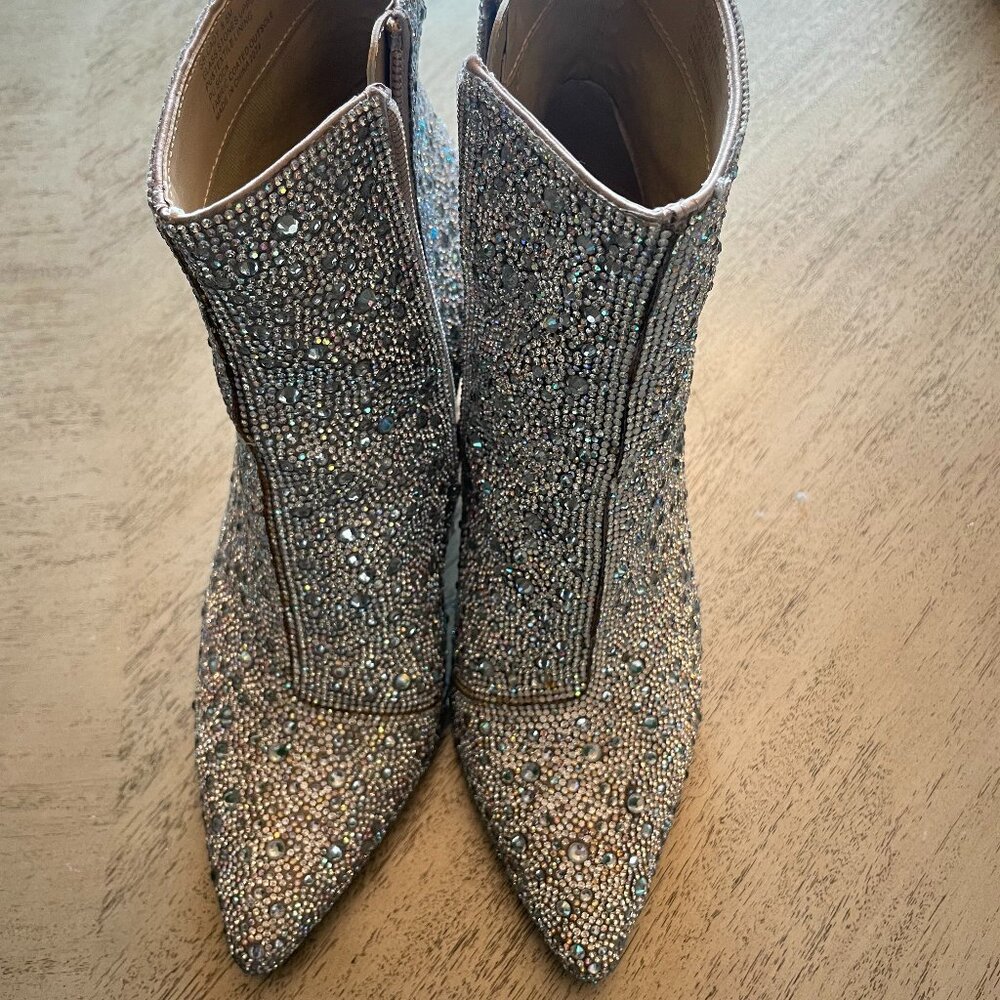 Betsey Johnson Rhinestone Boots - Size 8